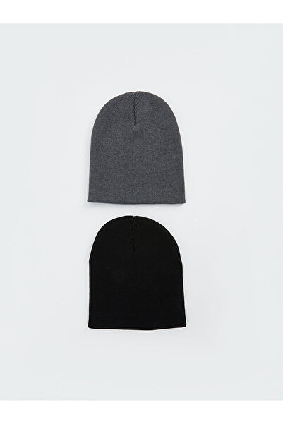 LC Waikiki Sparkling Choices from Shining Store |   Basic Men's Beret 2-Pack