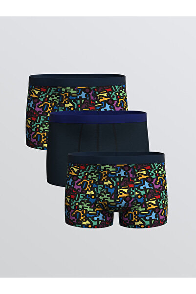 LC Waikiki Set de 3 boxeri flexibili pentru bărbați din bumbac de formă standard