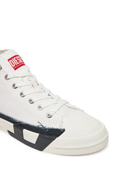 Diesel Ανδρικά Αθλητικά Παπούτσια Λευκά DIESEL-Y03505PR012 HA686 ΦΩΤΕΙΝΟ ΛΕΥΚΟ/ΜΑΥΡΟ