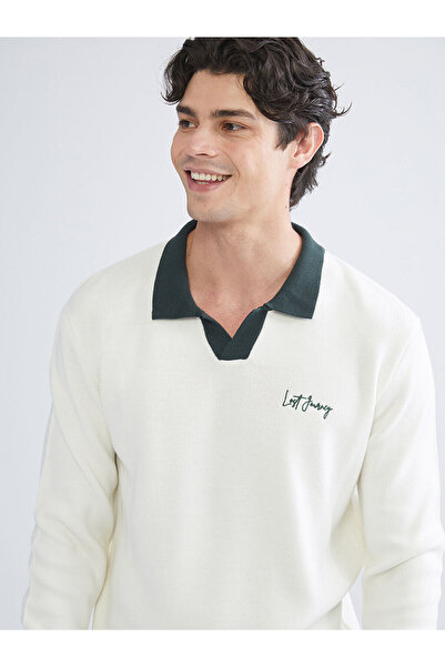 LC Waikiki New Season Polo Neck Men's Knitwear Sweater