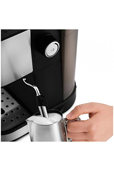 rosberg Espresso machine Voltz V51171D, Width 16 cm, 20 bar, 850W, 2 filters, Black/stainless steel