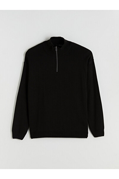 LC Waikiki New Season Mock Neck Long Sleeve Men's Knitwear Sweater