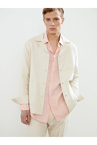 LC Waikiki Peak New Season Standard Fit Linen Look Men's Blazer Jacket