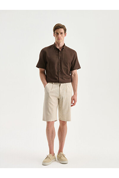 LC Waikiki شورت رجالي من Izr New Season ذو قالب قياسي من نوع دوبي