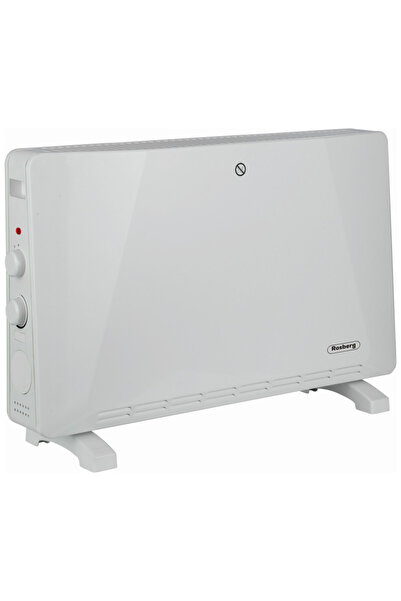 rosberg Convector de podea R51974E, 2500W, 3 niveluri, Termostat, Oprire automată, Alb