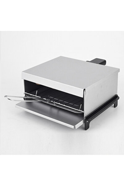 Crown Grătar de petrecere ESG800A, 800W, tavă de colectare a grăsimii, argintiu