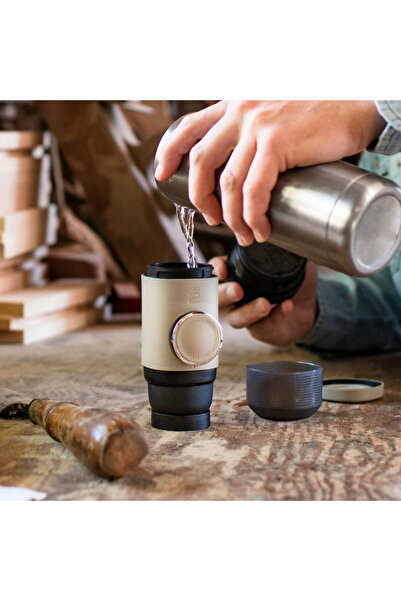 Wacaco Espressor manual portabil Minipresso NS2, Fără încărcare și baterie, 80 ml, Nespresso, Gri/Negru