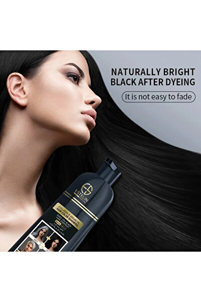 ESTELİN Collagen & Argan Oil Hair Color Shampoo Natural Black 400 ML