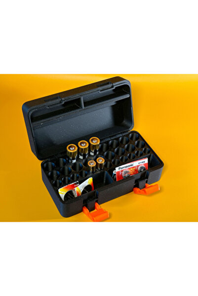 BellisiaHome Akıllı Pil Düzenleyici ve Saklama Kutusu – Çok Bölmeli, Taşınabilir, Dayanıklı