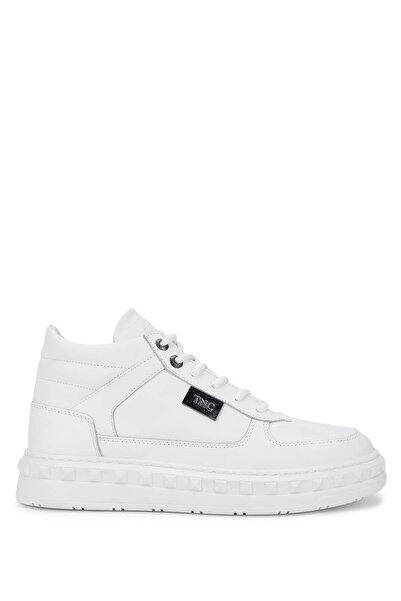 Tamer Tanca Men's Genuine Leather White Sneakers & Sports Boots