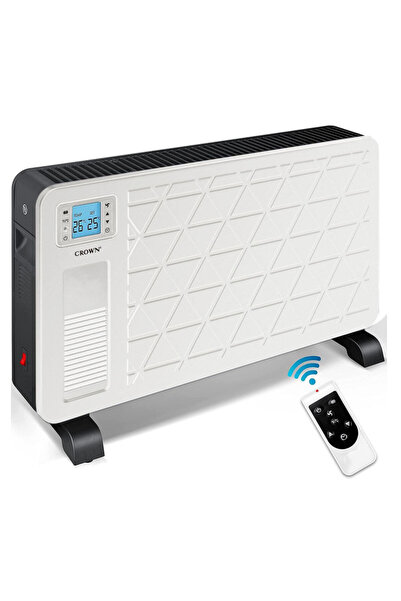 Crown Convector RCH-8302 Rally, 2300W, 25 m2, 3 niveluri, Wi-Fi, Termostat, Temporizator, Telecomandă, Alb