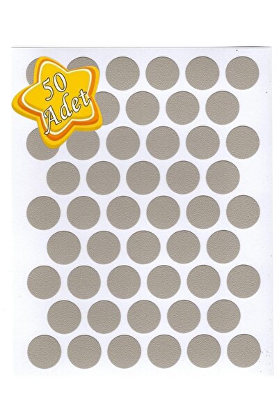 Mobilyap Gri - Vida Kapatıcı Yapışkanlı Vida Tapası Tıpası Kapağı Vida Gizleyici