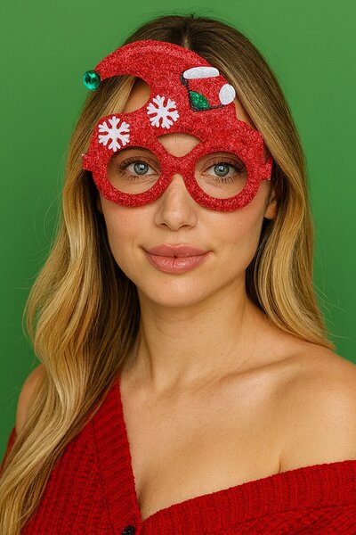 TAKIŞTIR نظارات ذات طابع العام الجديد باللون الأحمر