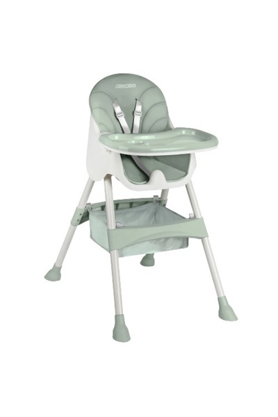Ricokids Scaun de masa bebe, 3in1, centura de siguranta in 5 puncte, picioare antiderapante, tava detasabi...