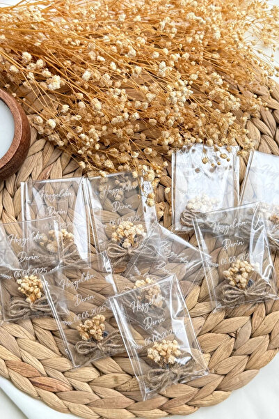 ArmoniResinArt 25 Adet Pleksi Magnet, Düğün, Nişan, Söz, Kına, Babyshower, Be...