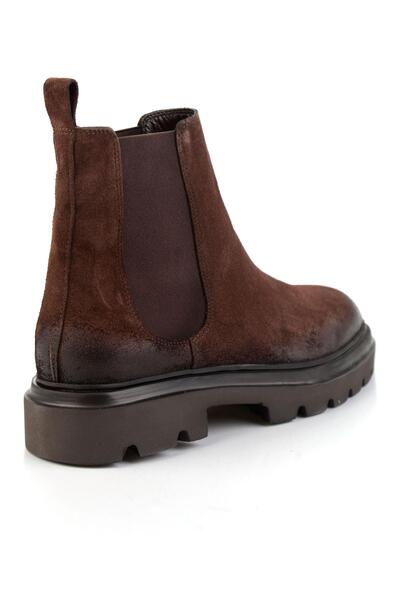 Bambi Kahve Hakiki Deri Erkek Bot & Bootie E02304093002