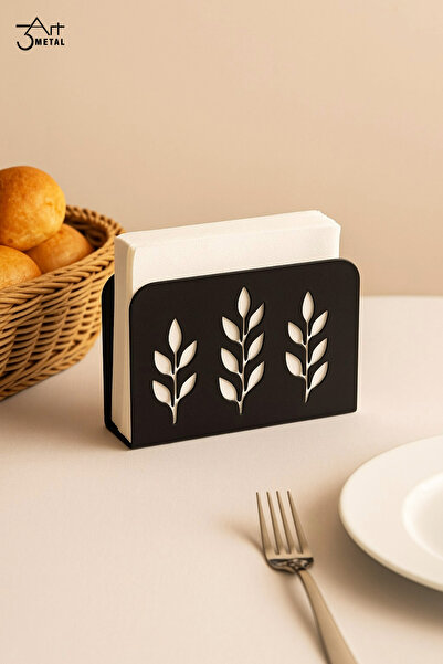 3art Metal Şık Tasarımlı Metal Peçetelik - Modern ve Dayanaklı Dekoratif Masa...