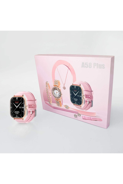 Generic Luxury Smartwatch Gift Set for Women | Jewelry & Extra Strap