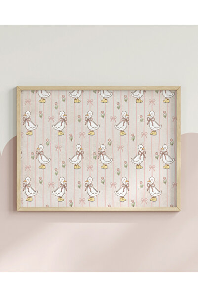 fuart.co Vintage Ördekler Yatay Dijital Baskı Poster (Çerçevesiz)