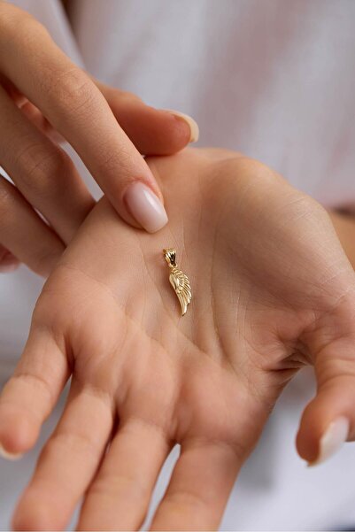 Tufanlar Kuyumculuk 14 Ayar Melek Kanadı Altın Kolye Ucu