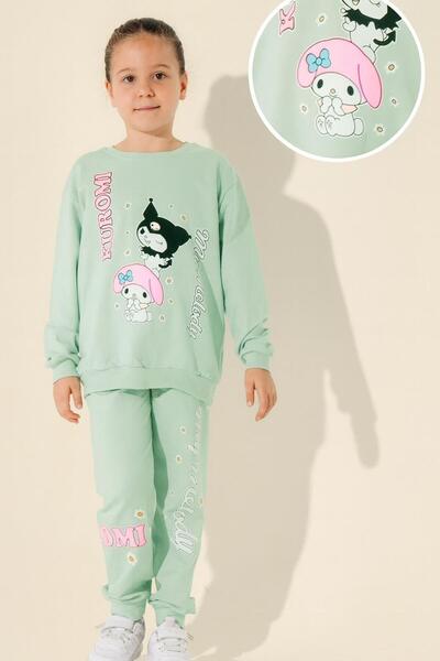 RAPAPA Girl's Kuromi Printed Top and Bottom Set-57058-Y