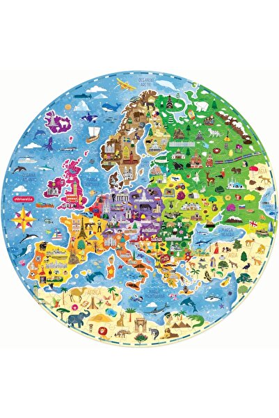 Mimorello Puzzle rotund - Harta Europei, 160 piese