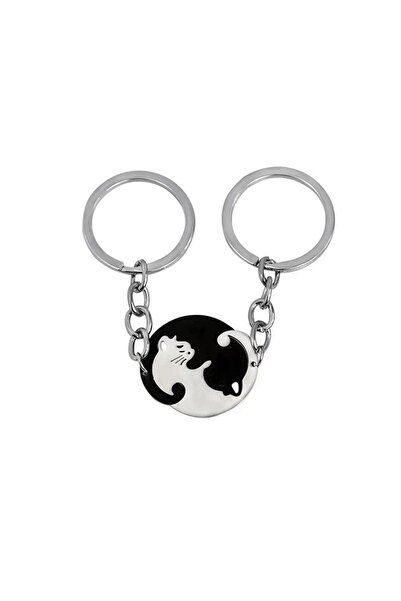 Köstebek سلسلة مفاتيح للزوجين من Ying Yang Cat