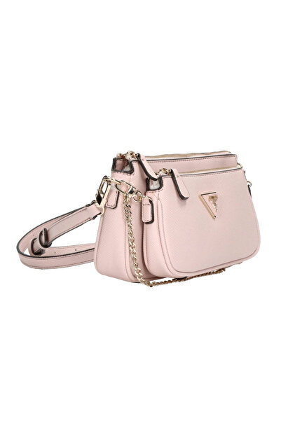 Guess Geantă de mână elegantă pentru femei, model Saffiano, roz, Noelle