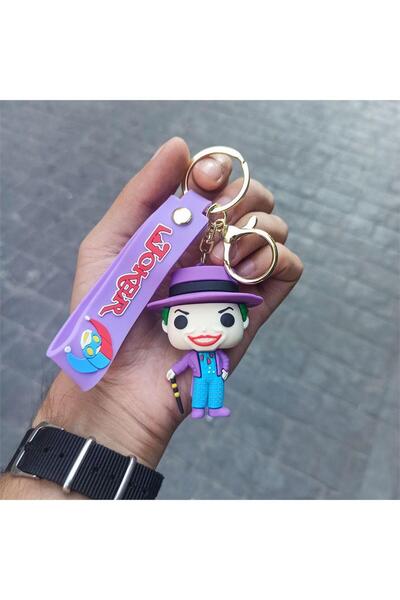 Köstebek أرجواني DC جوكر - سلسلة مفاتيح سيليكون ريترو