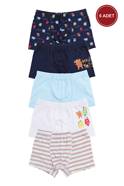 koza iç giyim Bumbac pentru băieți, pachet de 5, cu imprimeu boxeri