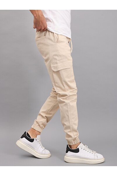 YXC Trend Maker Erkek Kargo Pantolon Bej Erkek Pantolon