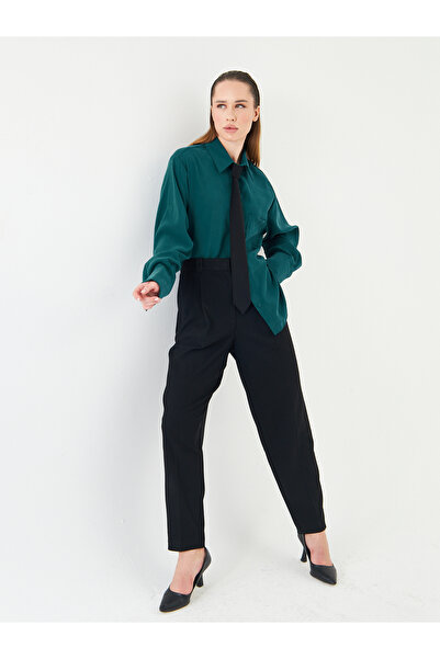 LA PANTE Men's Collared Shirt with Tie