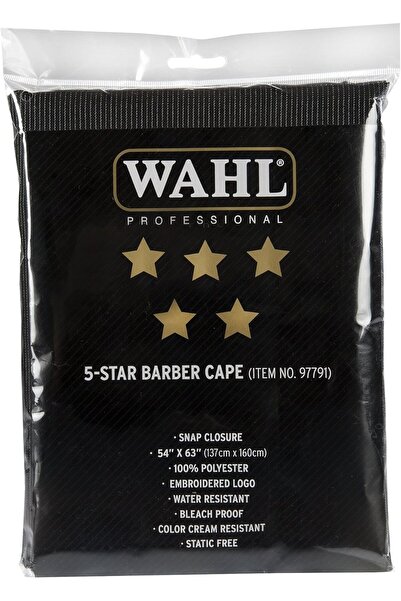 Wahl Professional رداء حلاقة من سلسلة 5 نجوم، مقاوم للماء والمبيضات، مصنوع من...