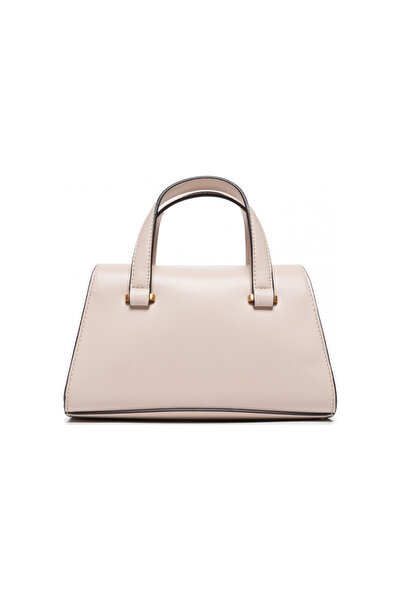 Guess Mini Handbag Women's Satchel Beige Small Tote Bag Chest Large Logo