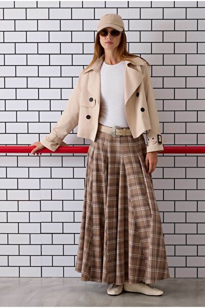 HEQA Trench scurt din cașmir moale