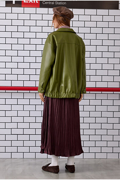 HEQA Sports Cut Leather Jacket Yosun