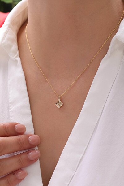 Tufanlar Kuyumculuk 14 Ayar Taşlı Tasarım Altın Kolye Ucu