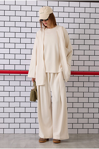 HEQA Modal tricotat Sweat Bone