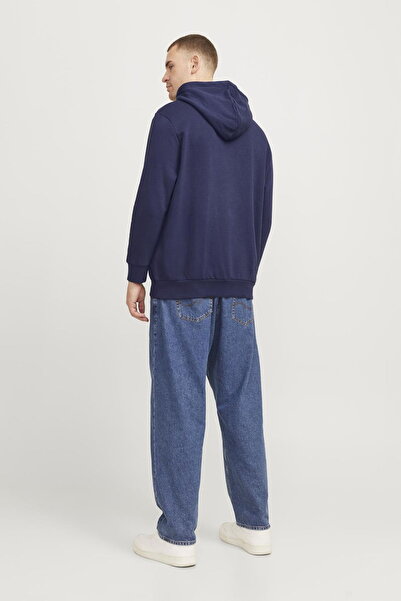 Jack & Jones Φούτερ Caleb - Μεγάλο μέγεθος με τυπωμένο λογότυπο