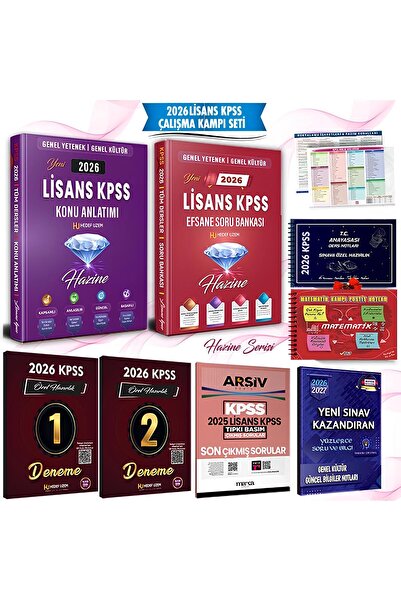 Liyakat Yayınları 2026 LİSANS KPSS ÇALIŞMA KAMPI SETİ - HEDEF ODAKLI ÇALIŞMA ...