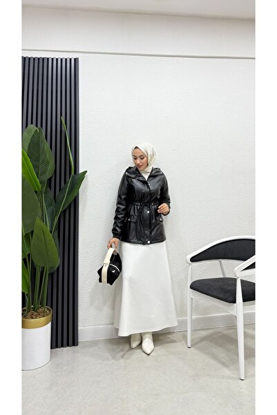 BURCU TESETTÜR KAPŞONSUZ CEPLİ MONT