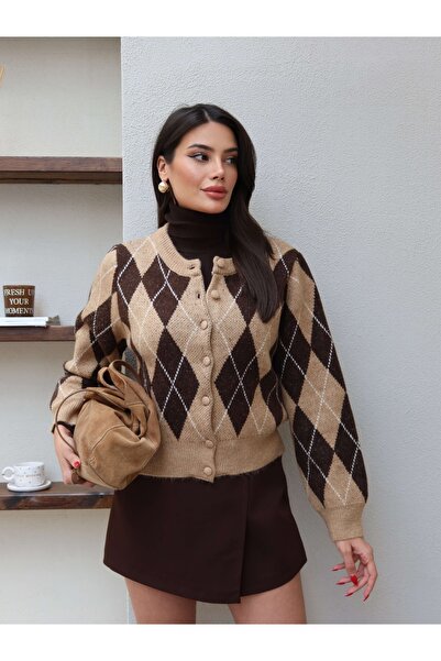 ESRAHELVACI Baklava Pattern Buttoned Cardigan