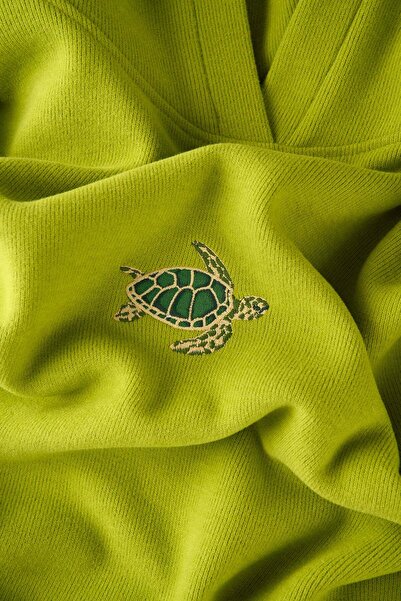 WWF Market Caretta SuperSoft Hoodie - Πράσινο Φιστίκι