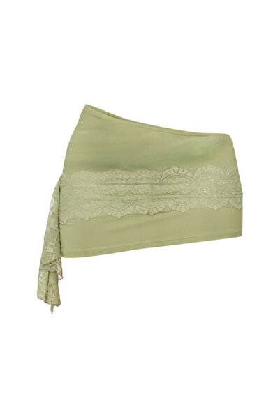 Pretty Little Thing PRETTYLITTLETHING mini skirt, green