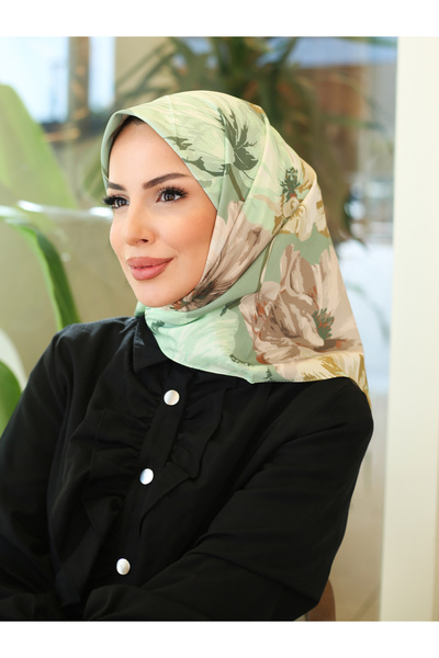 efdal şal eşarp Κρεπ Κασκόλ με σχέδιο Παπαρούνα - ΜΕ ΔΩΡΟ ΚΑΜΠΑΝΙΑ!