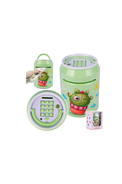 MalPlay Interactive Piggy Bank Safe, Green, 111630