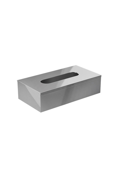 OMG علبة مناديل، 25xh7.3x13 سم - ستانلس ستيل لامع