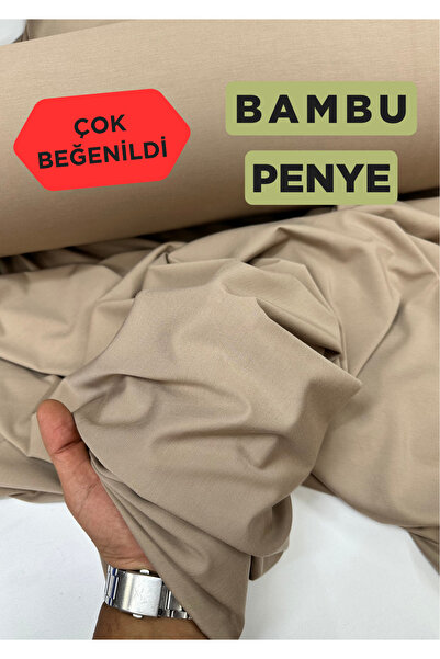 Şanlı Kumaş Sütlü kahve Bambu Penye Kumaş En:160cm