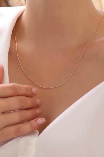 Tufanlar Kuyumculuk 14 Ayar Rose Popcorn Zincir Altın Kolye