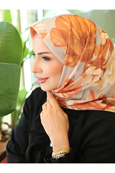 efdal şal eşarp Κρεπ Κασκόλ με σχέδιο Παπαρούνα - ΜΕ ΔΩΡΟ ΚΑΜΠΑΝΙΑ!